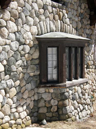 stonework detail in the gatehouse for Castle in the Clouds in New Hampshire