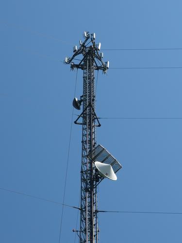 communications tower on the shoulder of Unity Mountain in southwestern New Hampshire