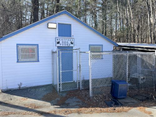 dog pound in February at Veterans Memorial Complex near Westford in northeast MA