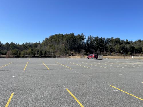 parking in February at Veterans Memorial Complex near Westford in northeast MA
