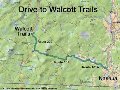Walcott Trails drive route