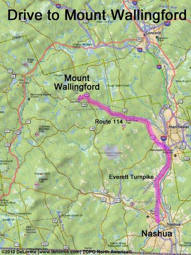 Mount Wallingford drive route
