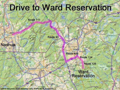 Ward Reservation drive route