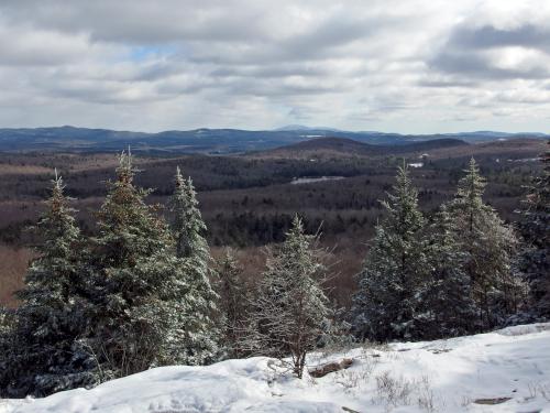 view in November toward Mount Kearsarge from the lookout ledge on Little Mount Washington in southwest New Hampshire