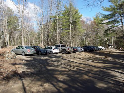 parking in April at Mount Watatic in Massachusetts