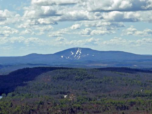 view in April to Wachusett Mountain from Mount Watatic in northeast Massachusetts
