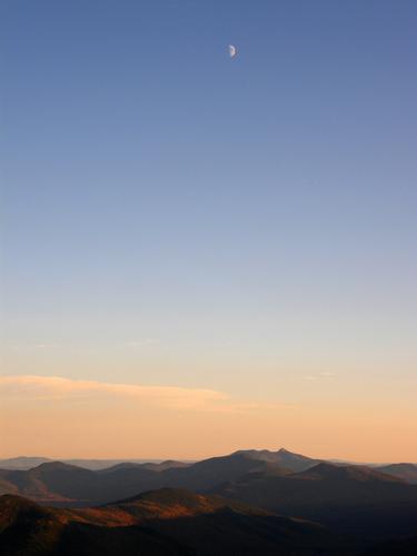 twilight view of Mount Chocorua as seen from Mount Webster in New Hampshire