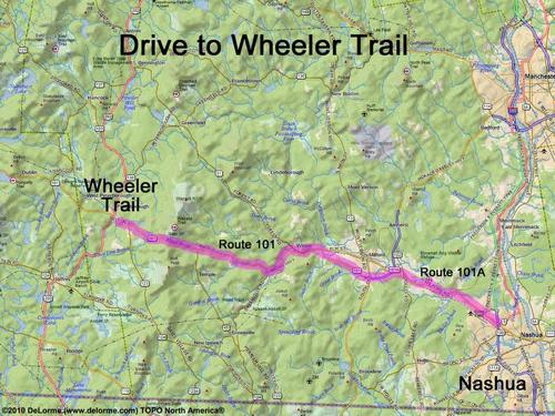 Wheeler Trail drive route
