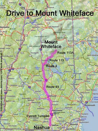 Mount Whiteface drive route