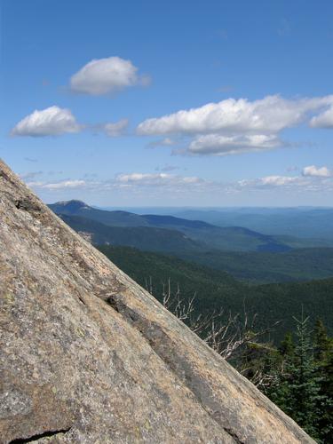 view from the steep trail section on Mount Whiteface in New Hampshire