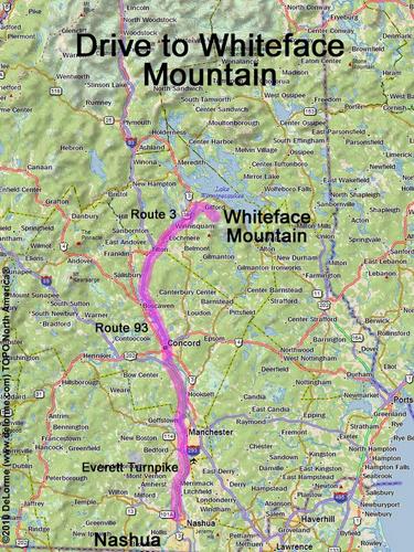 Whiteface Mountain drive route