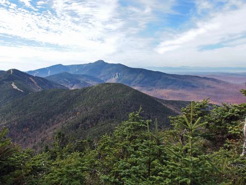 westerly view toward Smugglers Notch from Whiteface Mountain in northern Vermont
