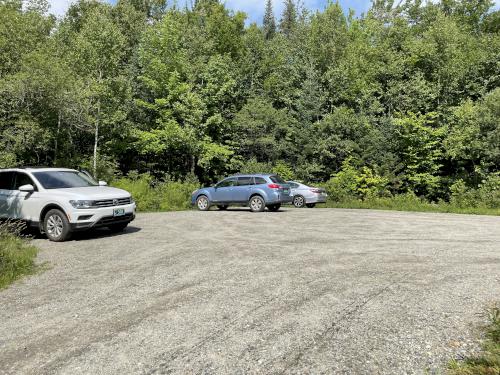parking in August at White Rock Mountain in northern Vermont