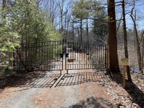 private gate in March at Whitney and Thayer Woods in eastern Massachusetts
