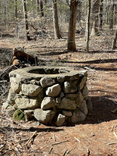 old well in March at Whitney and Thayer Woods in eastern Massachusetts
