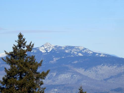 view of Mount Chocorua from Mount Whittier in New Hamsphrie