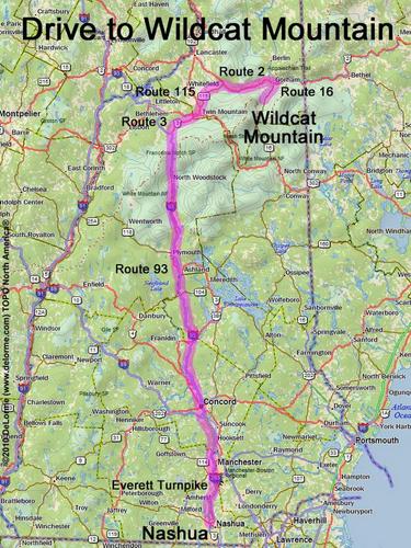 Wildcat Mountain drive route