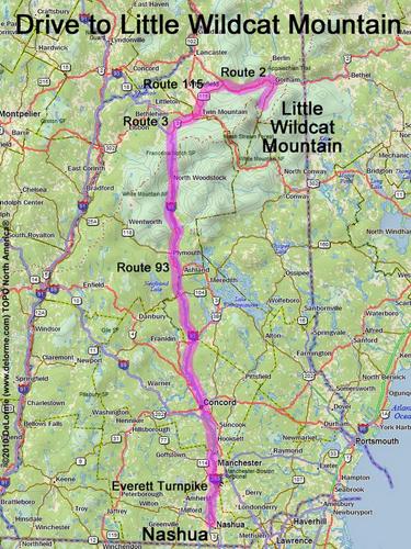 Little Wildcat Mountain drive route