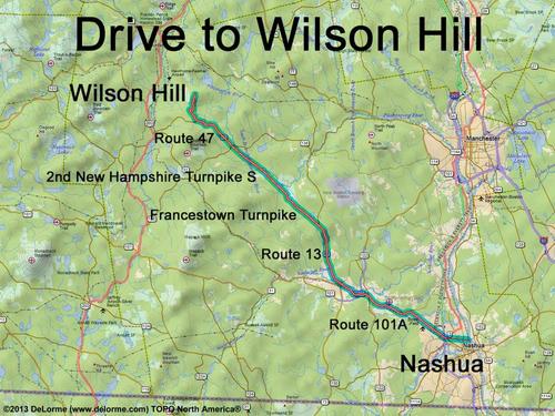 Wilson Hill drive route