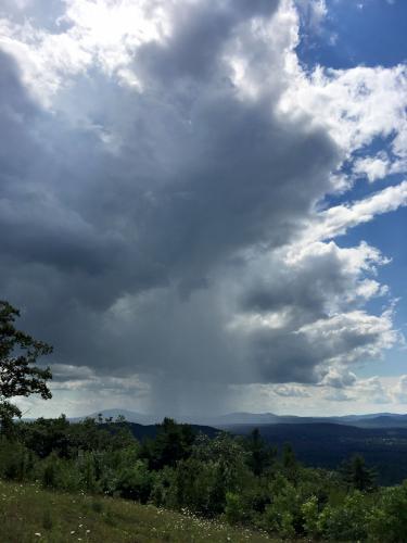 stormy view at Wilson Hill near Deering in southern New Hampshire
