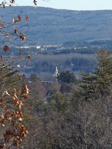 State House vista at Winant Park near Concord in southern New Hampshire