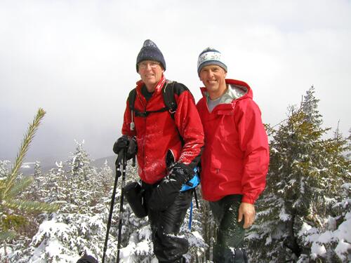 hikers on Mount Wolf in New Hampshire