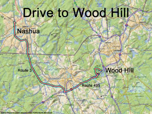 Wood Hill drive route
