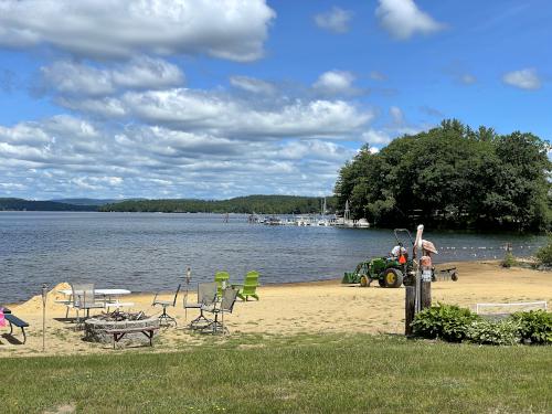 beach in June beside the WOW Rail Trail in central New Hampshire