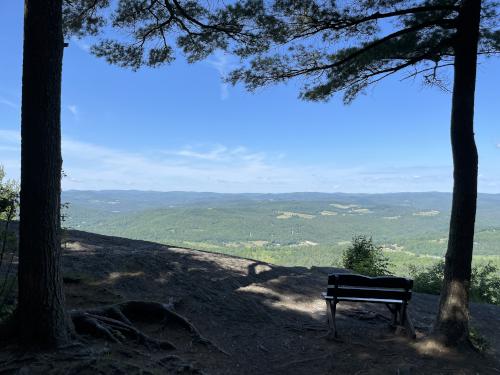 view in June from Wrights Mountain near Bradford in northeast Vermont