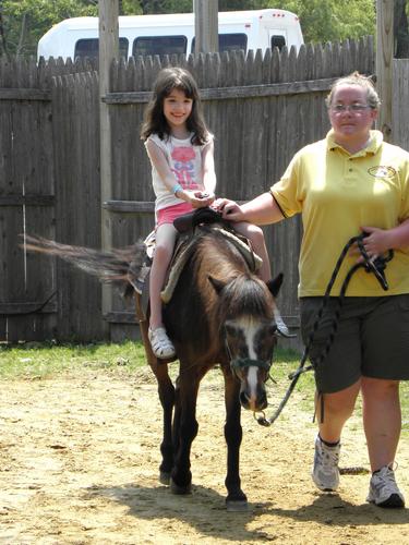 pony ride at York's Wild Kingdom in Maine