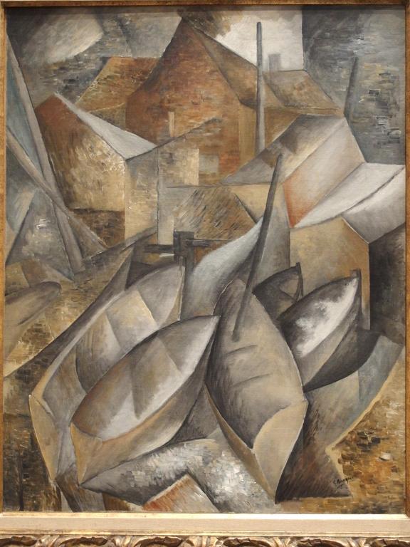 Fishing Boats (1909) by Georges Braque at the Museum of Fine Arts Houston in Texas
