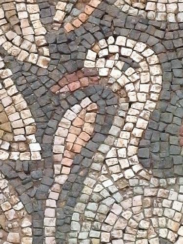 floor stone mosaic from 2nd century Rome at the Museum of Fine Arts Houston in Texas