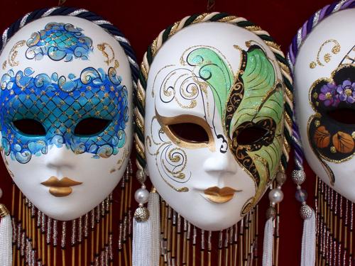 Carnival masks for sale in Venice, Italy
