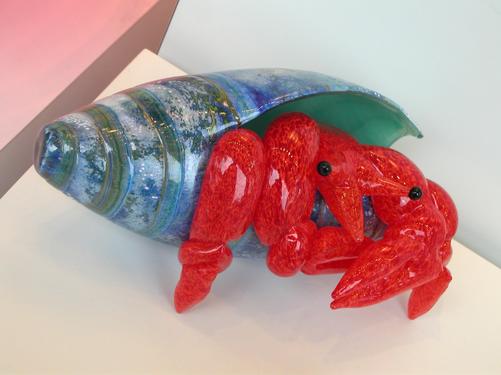 glass crab in an art shop near Key West, Florida, in February 2002