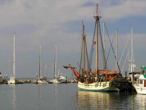 ancient boat at Key West, Florida, in February 2002