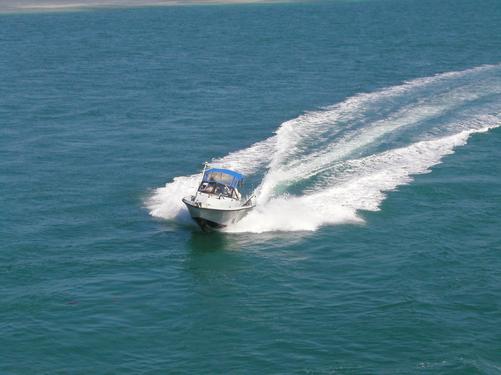 speedboat at Key West, Florida, in February 2002
