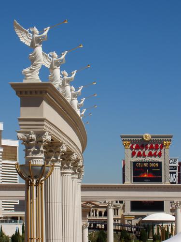 Roman-style architecture at Caesars Palace in Las Vegas, Nevada