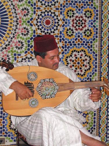 traditional musician in Morocco