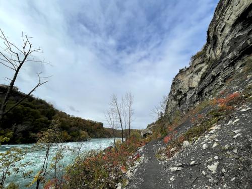 iffy trail at riverside in October at Niagara Falls in New York