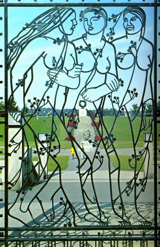 gate to Vigeland Park at Oslo in Norway in September 1994