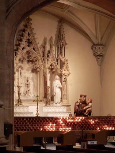 alcove in St. Patrick's Cathedral in New York City