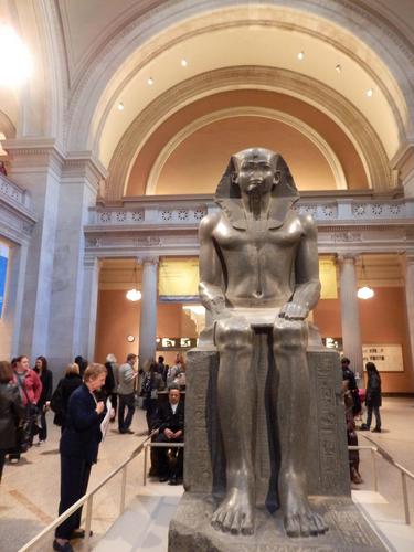 Pharaoh statue at the Metropolitan Museum of Art in New York City