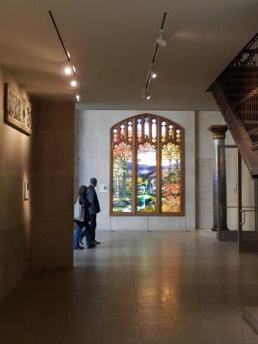 Tiffany window exhibit at the Metropolitan Museum of Art in New York City