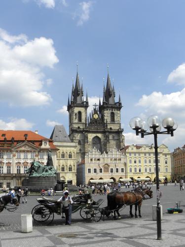 Prague's Old Town Square in the Czech Republic
