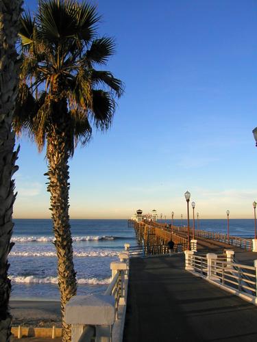 January view of a pier in San Diego, California