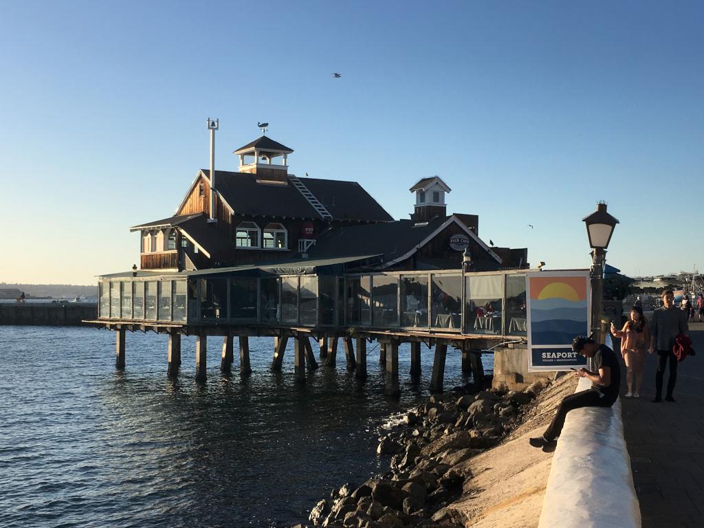Pier Cafe at Seaport Village in San Diego, California