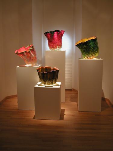 glass vases at the Timken Museum of Art in San Diego, California
