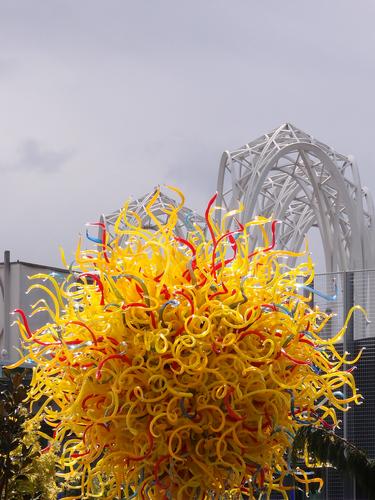 the new Chihuly Garden and Glass exhibit at Seattle in Washington