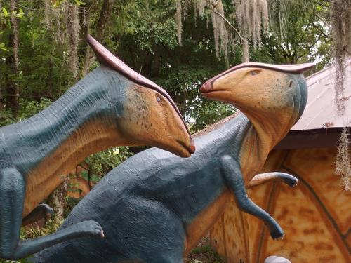 Brachylophosaurus inside Dinosaur World at Plant City in Florida