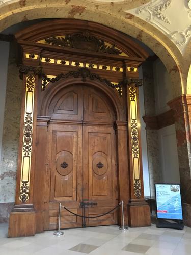 doors inside St Charles' Church at Vienna, Austria